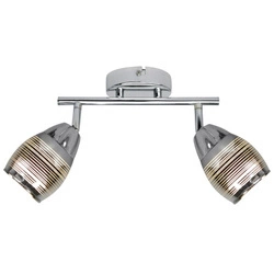 Lampa sufitowa/ścienna MILTON listwa 92-41265 chrom 2xE14 LED