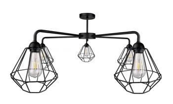 Lampa sufitowa 5xE27 FOSKAL BLACK