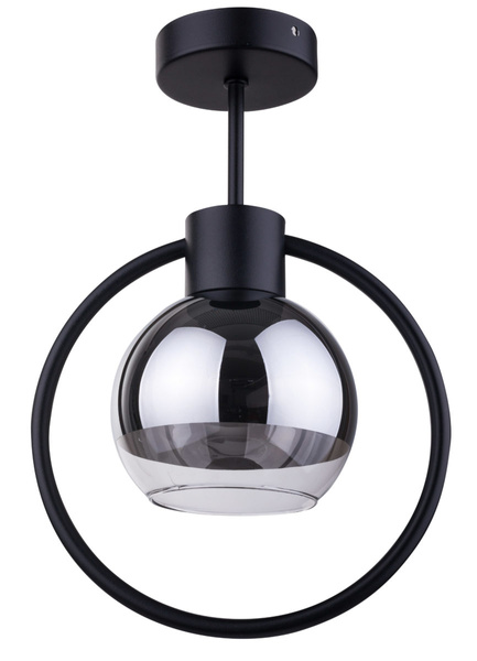 Lampa sufitowa plafon elipsa LINDA 1 PL czarny 31890