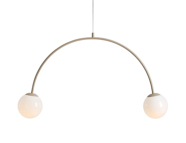 Lampa wisząca UNA 2 BEIGE 2xE14 | Beżowy