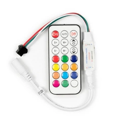 Sterownik taśmy cyfrowej  DIGITAL LED line Kontroler RGB MAGIC IC SPI 12-24V + pilot RF