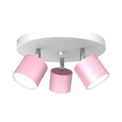 Lampa sufitowa DIXIE PINK 3xGX53 szer. 30cm | różowy