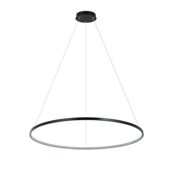 Lampa wisząca RING L 80cm 40W LED barwa zmienna CCT | czarny