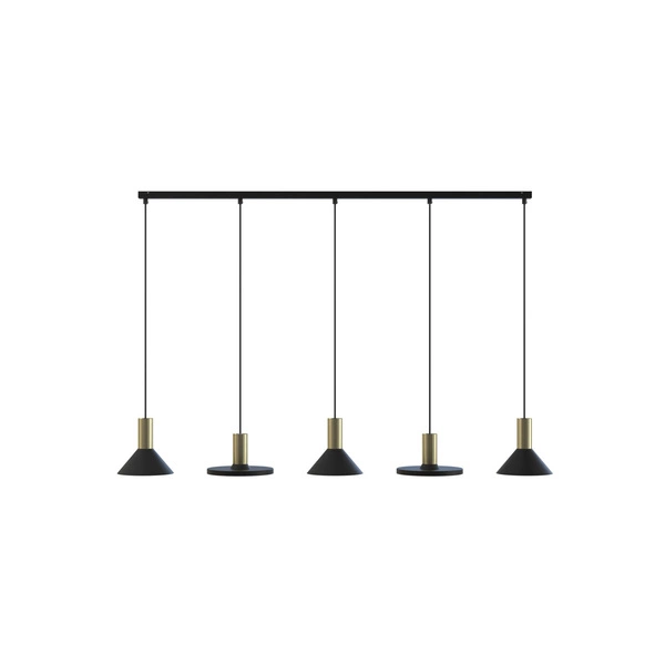 Lampa wisząca HERMANOS V wys. 130cm 5xGU10 | czarny 8032