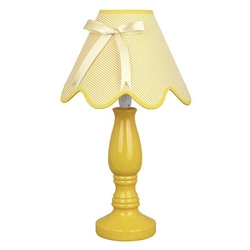 Lampka stołowa/nocna LOLA 41-04680 żółta 1x40W E14