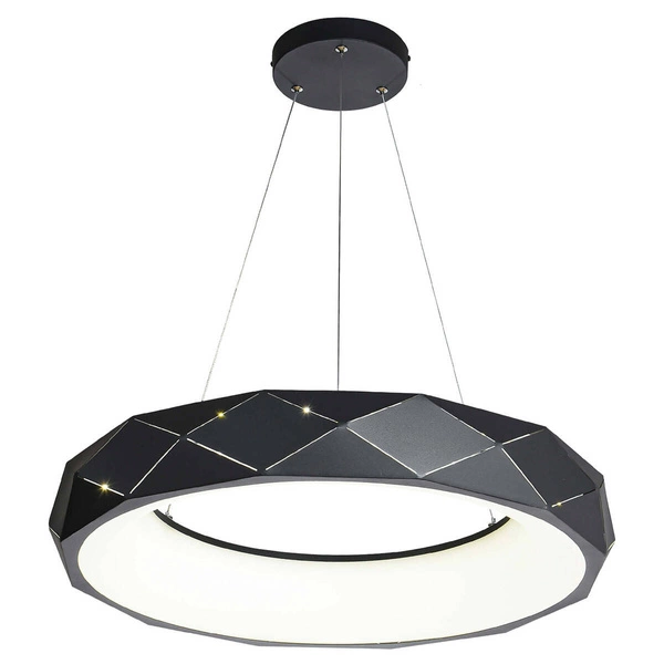 Lampa wisząca REUS LED czarna 60cm