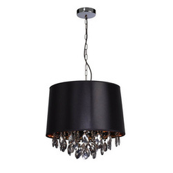 Lampa wisząca VIGO, chrom/czarny/złoty,  2x60W E27