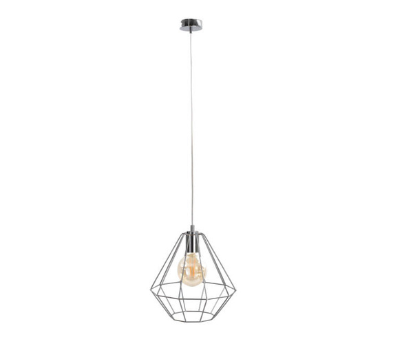 Lampa wisząca 1xE27 FARO SILVER