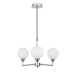 Lampa wisząca LOGOS, 33-05441, satynowy/biały, 3x25W G9