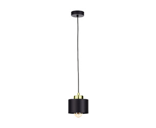 Lampa wisząca 1xE27 SIMPLY BLACK/GOLD