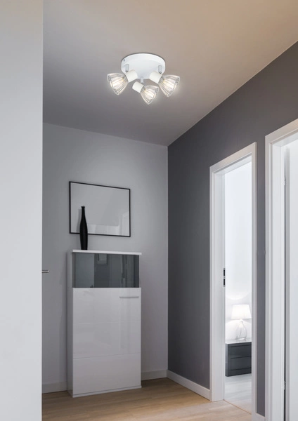 Lampa sufitowa FLY plafon 98-61980 biały/chrom 3xE14