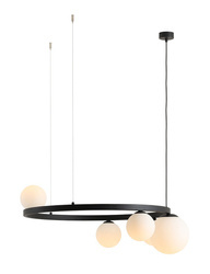 LAMPA WISZĄCA GARDA 5 RING BLACK