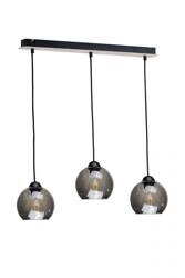 Lampa wisząca 3xE27 YUNO WOOD BLACK/NATURAL