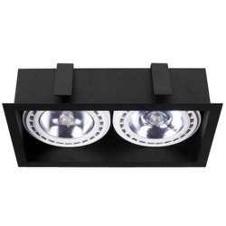 Lampa wpuszczana dwupunktowa MOD BLACK 9416