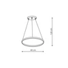 Lampa wisząca RING, mała, czarna, 24W LED, barwa neutralna 4000K