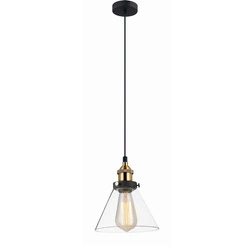 Lampa wisząca LOFT śr. 18cm E27 | czarna