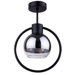 Lampa sufitowa plafon elipsa LINDA 1 PL czarny 31890