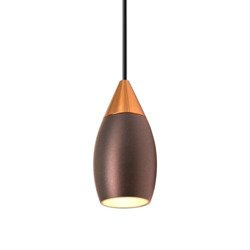 Lampa wisząca nowoczesna ETRO 7W ciepła 3000K beżowy/różowe złoto śr. 4,5cm