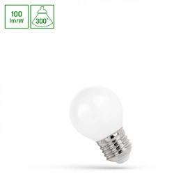 LED KULKA E-27 230V 1W COG NW MILKY SPECTRUM