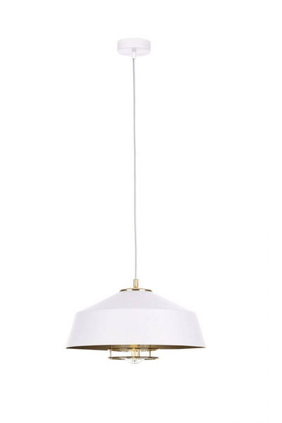 Lampa wisząca 1xE27 ELECTRA GOLD/WHITE