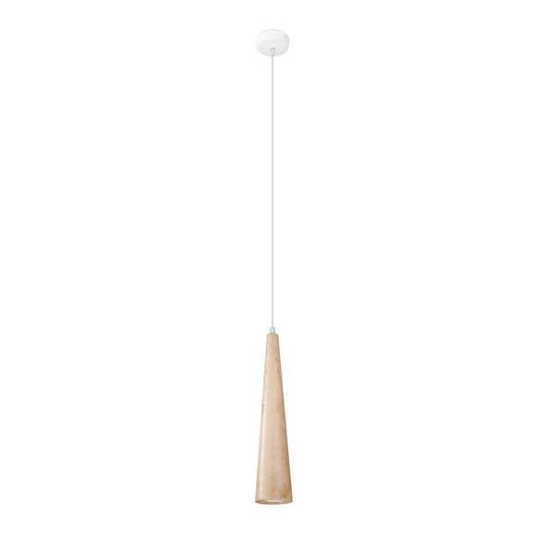 Lampa wisząca SULA , naturalne drewno/biały, 1x40W GU10, SL.1100