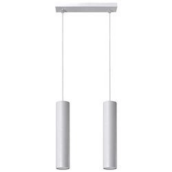 Lampa Wisząca LAGOS 2 Biała stal, GU10, 2 x 40W, SL.0324