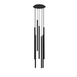 Lampa wisząca LASER VII wys. 172cm 7xG9 | czarny 7667