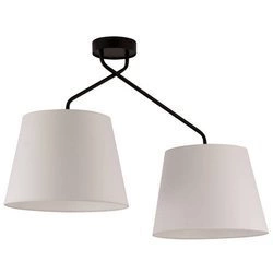 Lampa sufitowa LIZBONA 2 PLAFON czarny/biały 32117