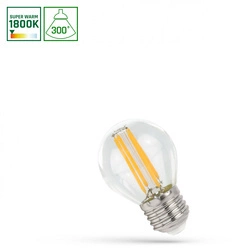 LED KULKA E-27 230V 4W COG 1800K CLEAR SPECTRUM