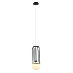 Lampa wisząca SIMON śr. 10cm G9 | czarny