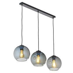 CUBUS GRAPHITE  LAMPA WISZĄCA 3 PŁ LISTWA 2818