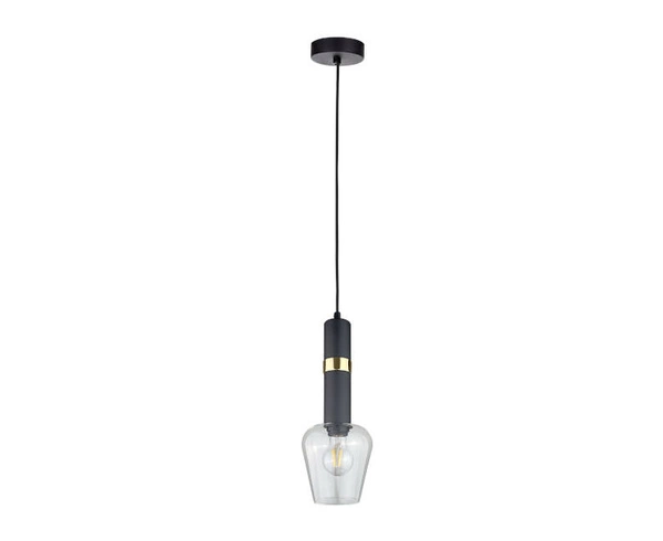 Lampa wisząca 1xE27 VERBUM BLACK/GOLD