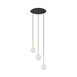 Lampa wisząca KARO III 100cm 3xG9 | czarny/złoty 10304