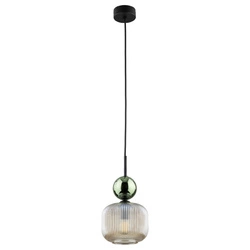 SOPHIA GREEN COGNAC LAMPA WISZĄCA 1XE14