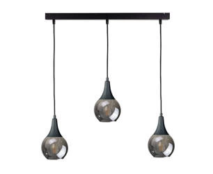 Lampa wisząca 3xE27 LACRIMA SMOKY BLACK