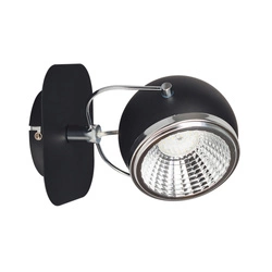 Kinkiet kulowy w zestawie 1xGU10 LED 6W Czarny Metal 5009184