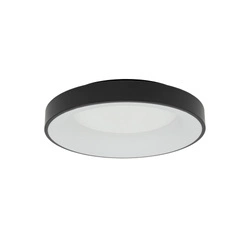 Plafon NIKKI ROUND LED śr. 48cm 48W barwa biała ciepła 3000K | czarny  11207