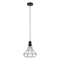 Lampa wisząca SYNTHIA śr. 21cm E27 | czarny