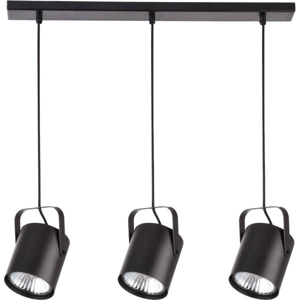 Lampa wisząca listwa FLESZ E27 3 ZWIS czarny 31083