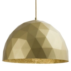 Lampa wisząca do salonu DIAMENT śr. 50cm E27 60W | złoty