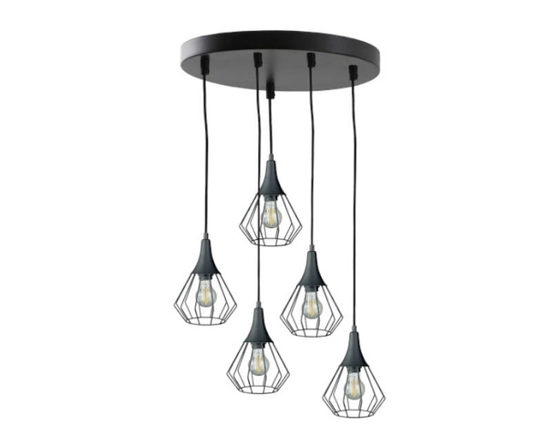 Lampa wisząca 5xE27 SELENE BLACK