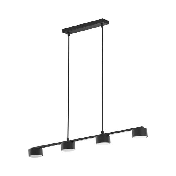 Lampa sufitowa do salonu DALLAS 4 GX53 10W LED wys. 120cm | czarny 6244