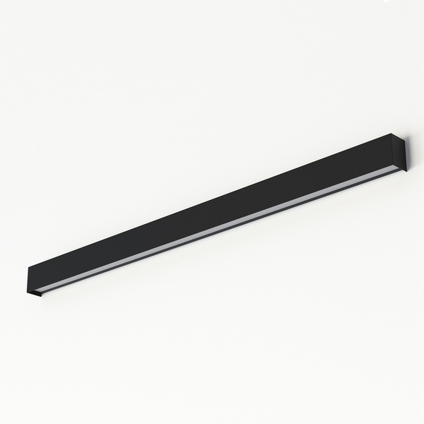 Kinkiet STRAIGHT WALL LED BLACK L 122cm T8 22W ciepła 3000K | czarny