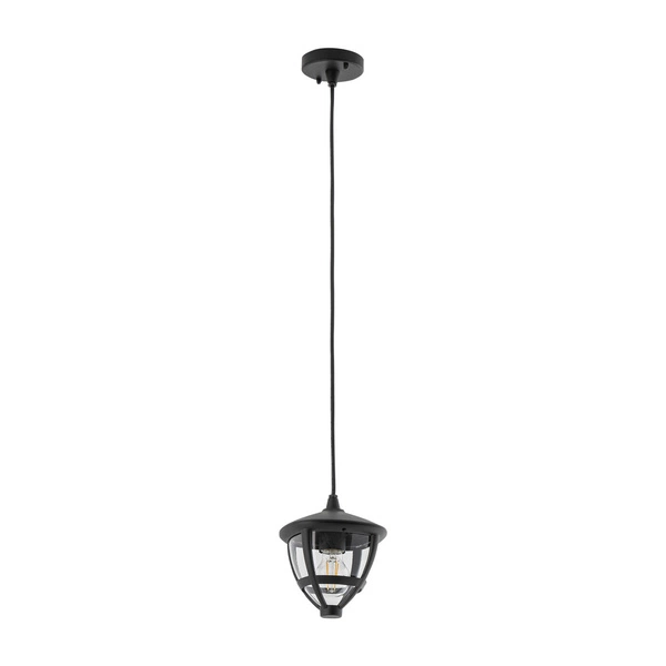 Lampa wisząca AMELIA szer. 17,5cm E27 IP44 | czarny 10496