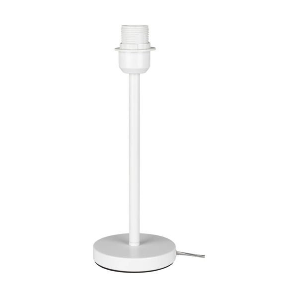 Podstawa lampy stołowej 1xE27 maks. 60W biały metal/czarny kabel PVC