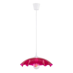 Lampa wisząca ALFA LILIA CZERWONA 1x E27 39cm | 61350