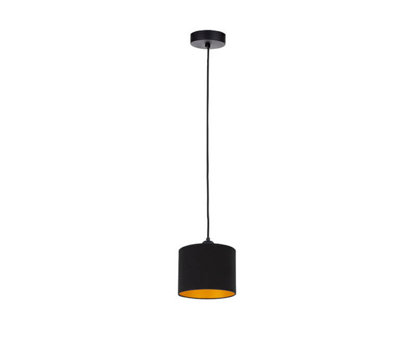 Lampa wisząca 1xE27 FLOW BLACK