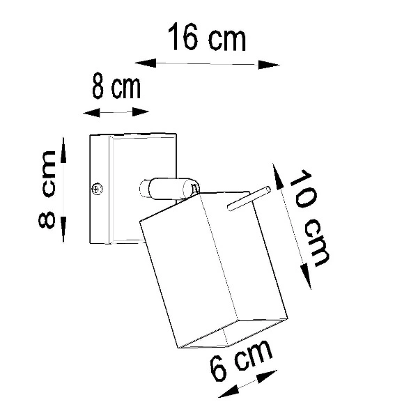 Designerski kinkiet MERIDA SL.0095 Biały 1xGU10