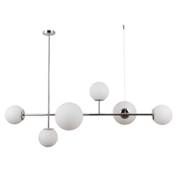 Lampa wisząca Vailante szer. 115cm 4xE14 2xE27 | chrom