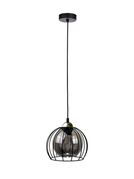 Lampa wisząca 1xE27 SOLO BLACK/GOLD